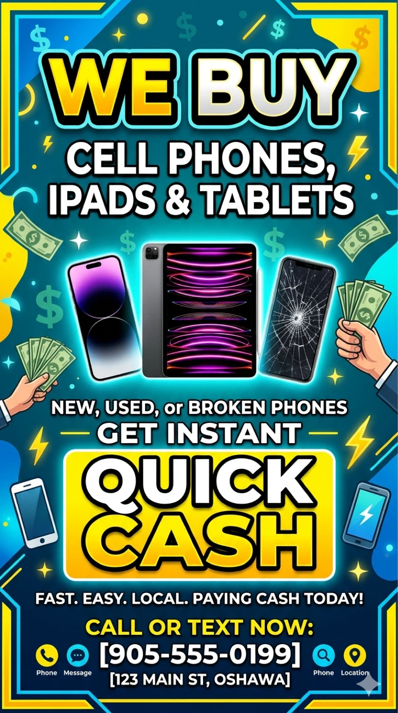 We Buy Cell Phones, iPads & Tablets - Quick Cash