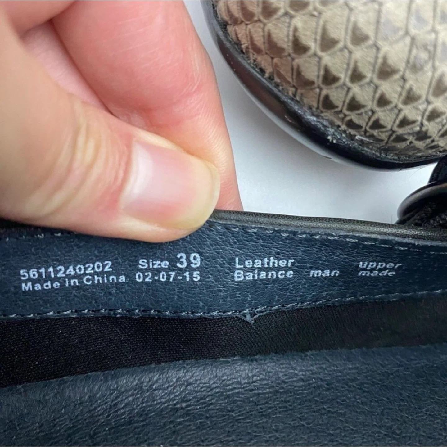 Dansko Orla Mary Jane Shoes Sz 39 Grey Snakeskin Print Leather - photo 5