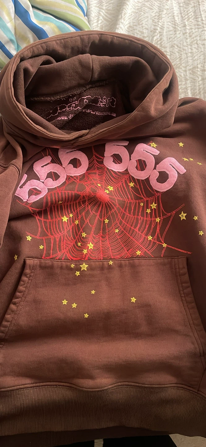 Brown Spiderweb Hoodie - photo 2