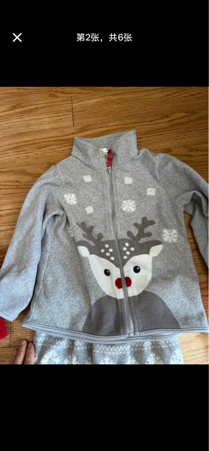 2Sets Kids Reindeer Pajama Set 12-36M - photo 2