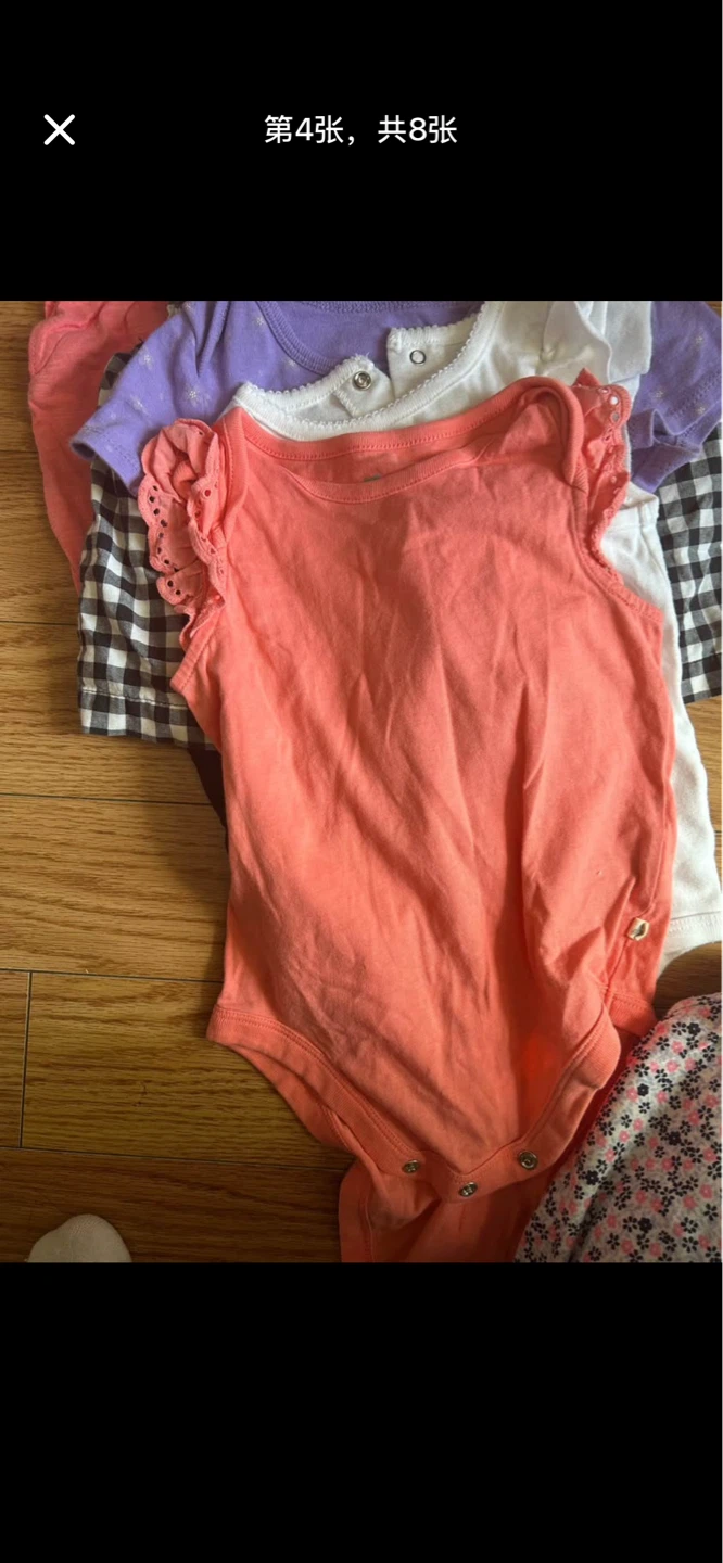 12-24M 9 pcs Baby Girl Bodysuits Bundle Lot - photo 4