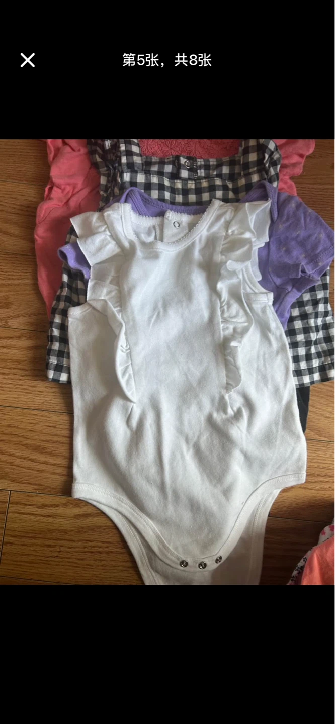 12-24M 9 pcs Baby Girl Bodysuits Bundle Lot - photo 5
