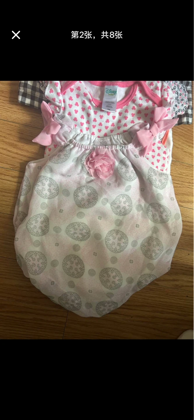 12-24M 9 pcs Baby Girl Bodysuits Bundle Lot - photo 2