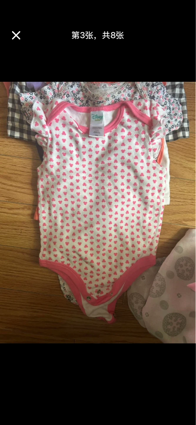 12-24M 9 pcs Baby Girl Bodysuits Bundle Lot - photo 3