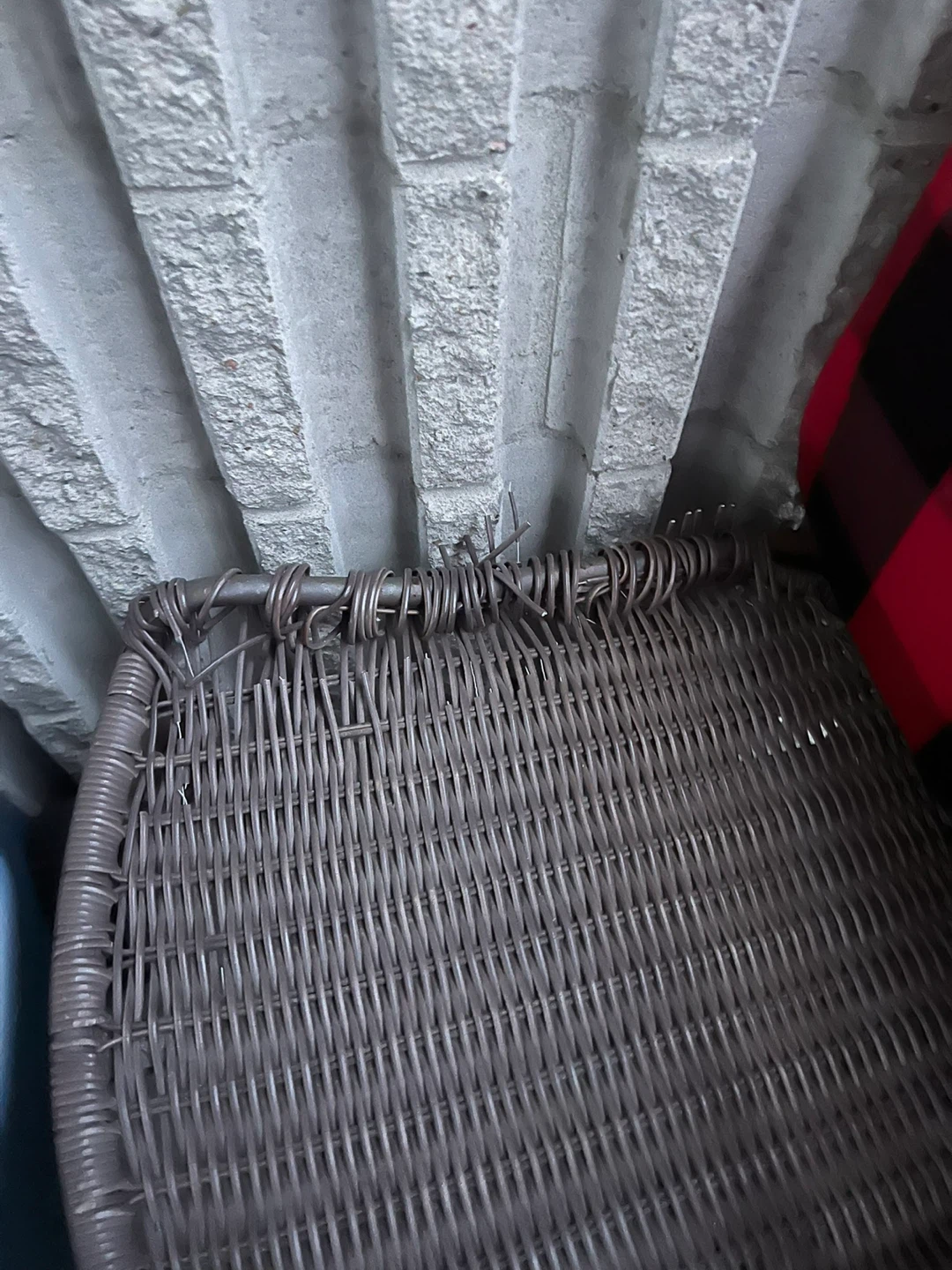 Wicker Patio Chair with Red Cushion x2 - photo 4