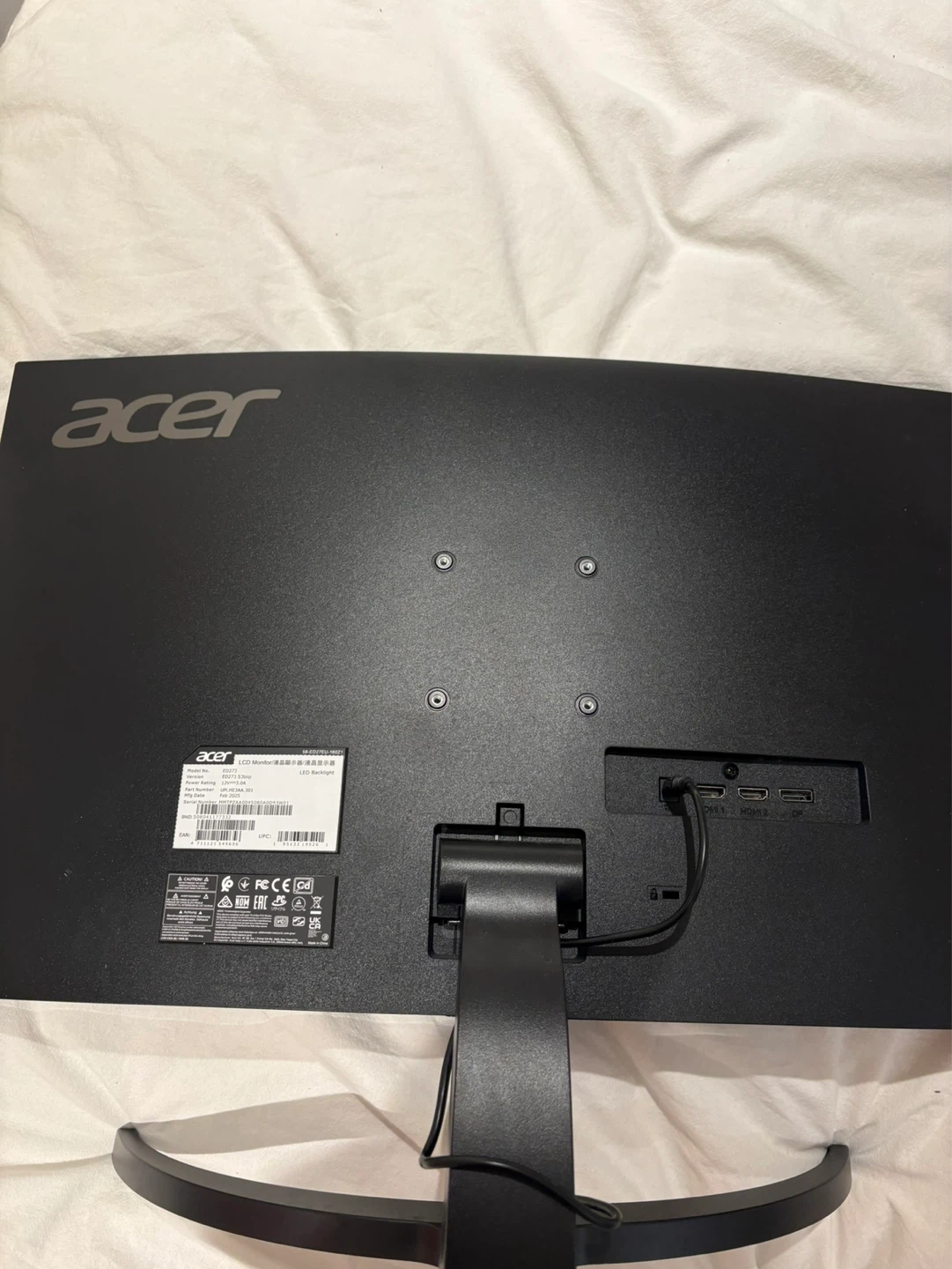 Acer Curved Monitor - photo 2