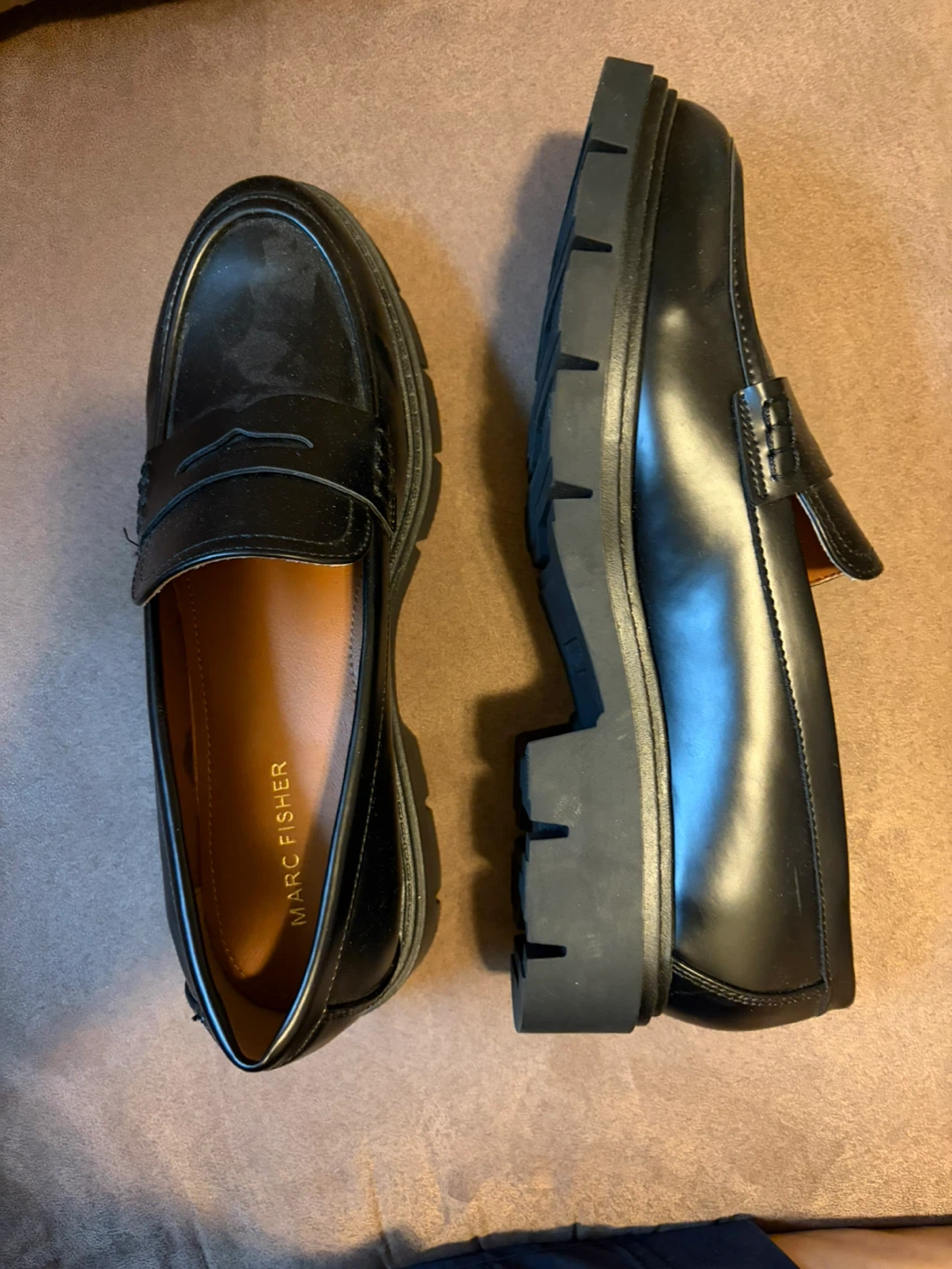 Marc Fisher Black Leather Loafers - photo 3