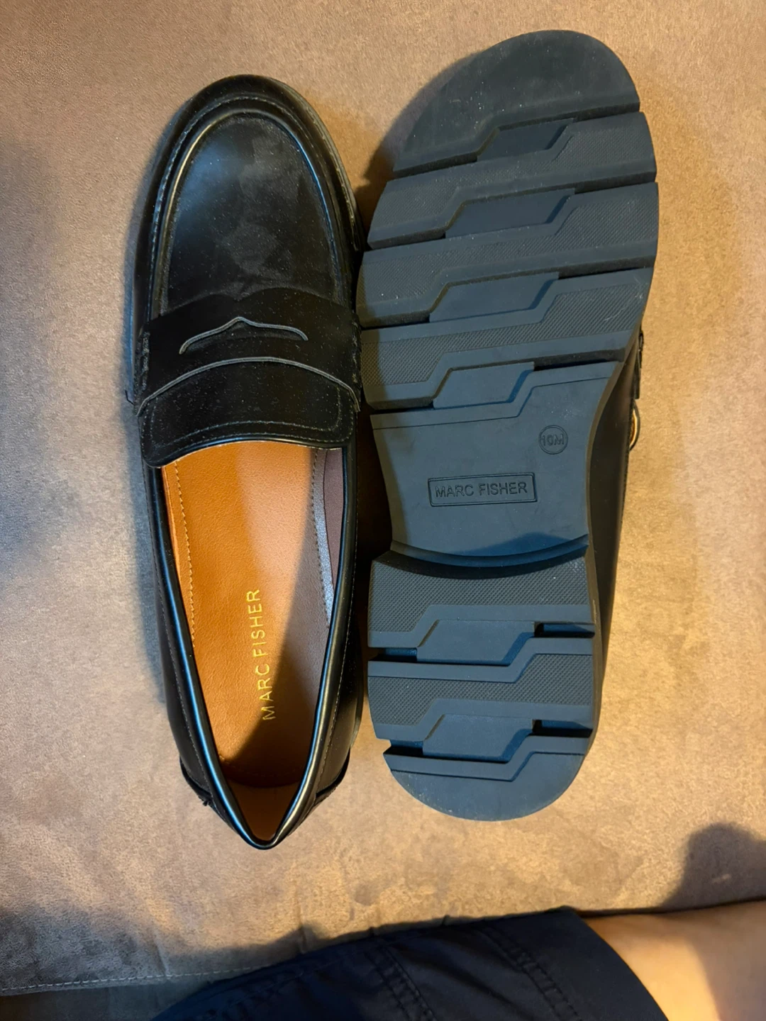 Marc Fisher Black Leather Loafers - photo 2