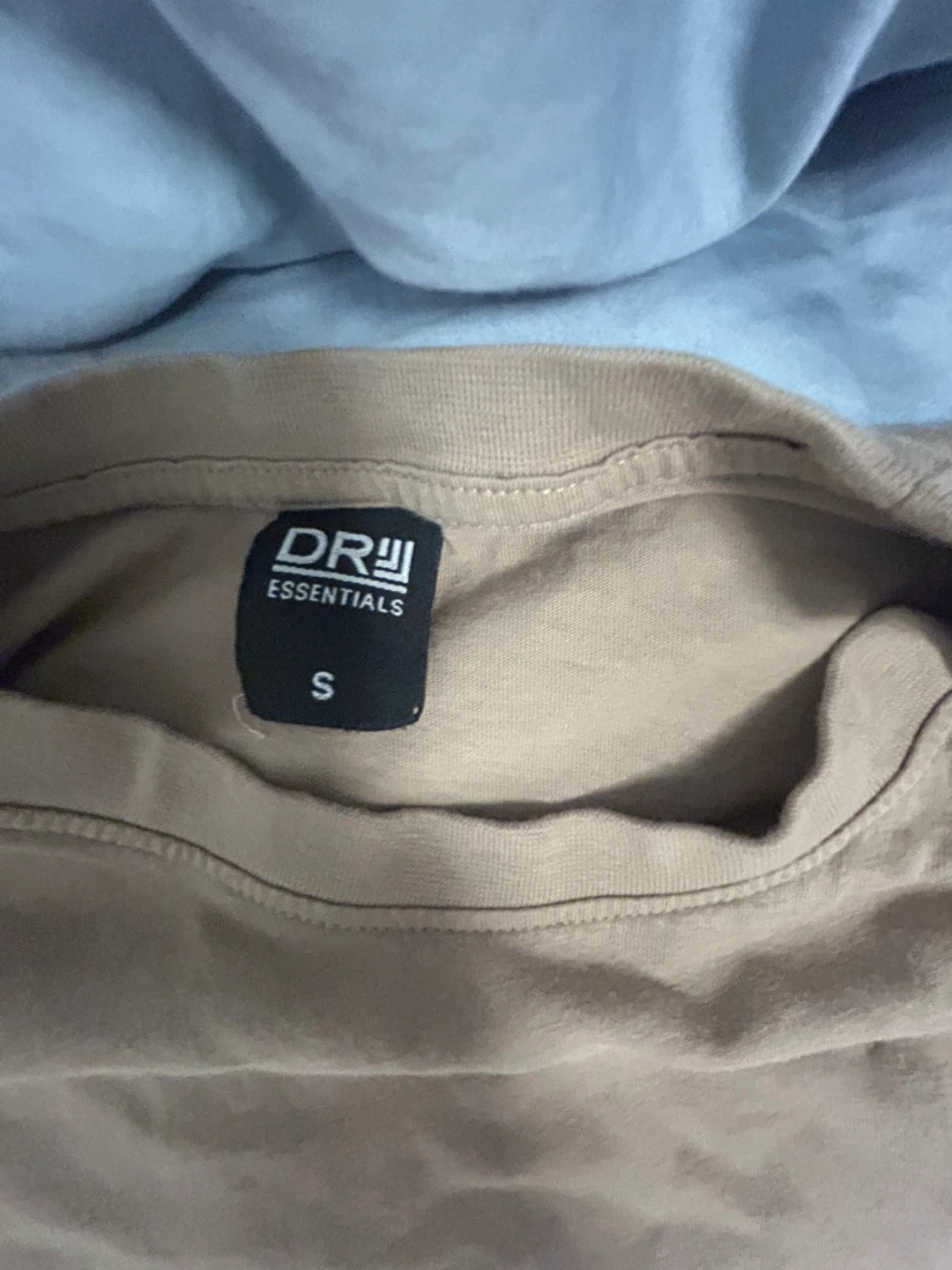 Drew House Essentials T-Shirt - Tan - Size S - photo 3