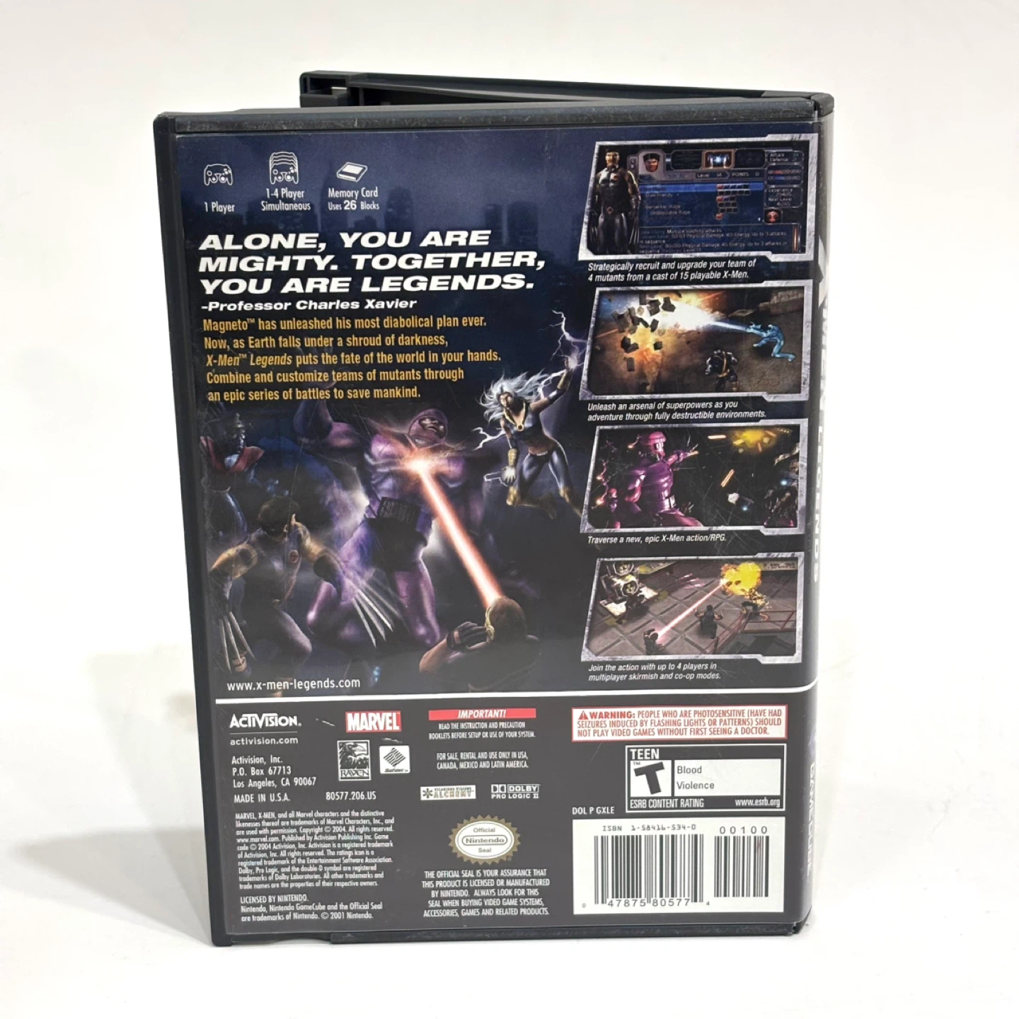 X-Men Legends - Nintendo GameCube - Mint Condition - photo 3