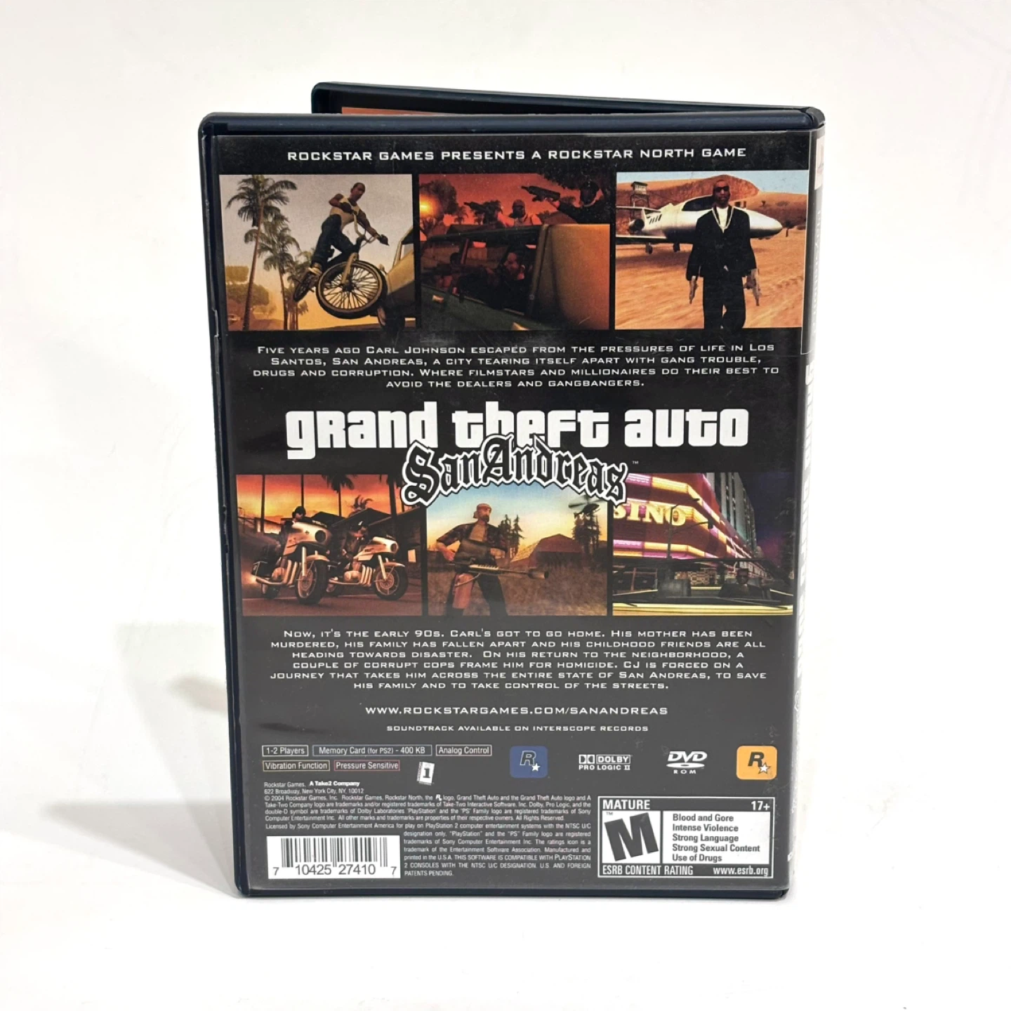 Grand Theft Auto: San Andreas - PS2 - Mint Condition - photo 3
