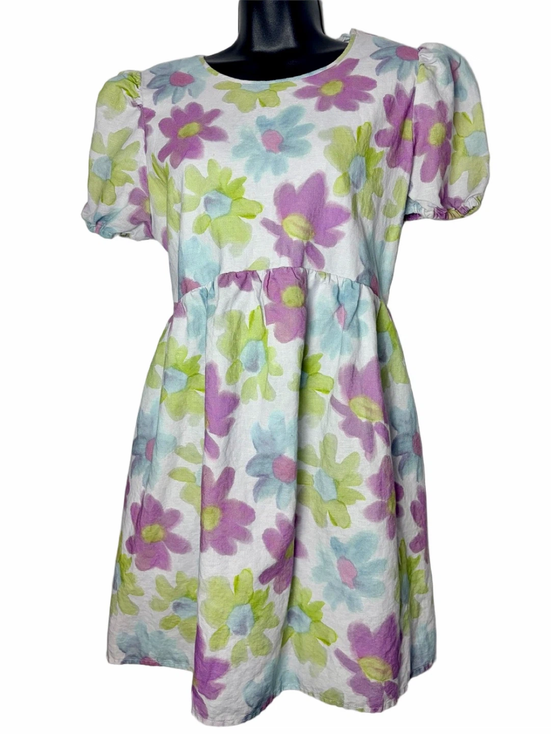 Sunday Best Aritzia Saida Pastel FloralLinen Blend Dress - photo 5