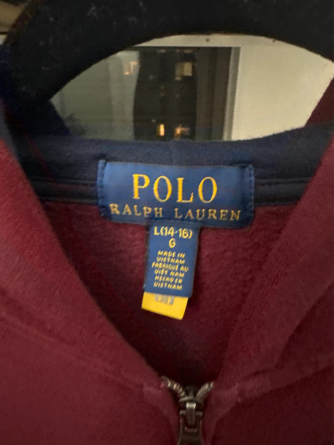 Polo Ralph Lauren Burgundy Joggers & Hoodie Set - L (14-16) - photo 2