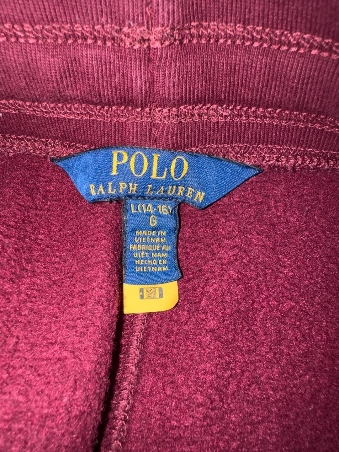 Polo Ralph Lauren Burgundy Joggers & Hoodie Set - L (14-16) - photo 4