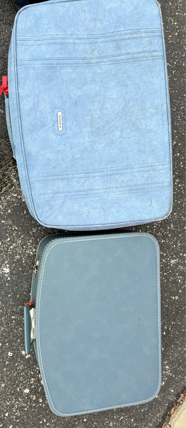 VTG Samsonite Luggage Set - Blue