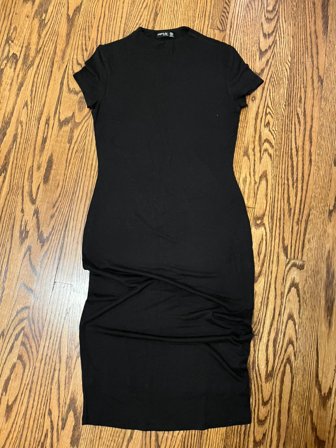 Popular Basics Black  Midi Dress Size M
