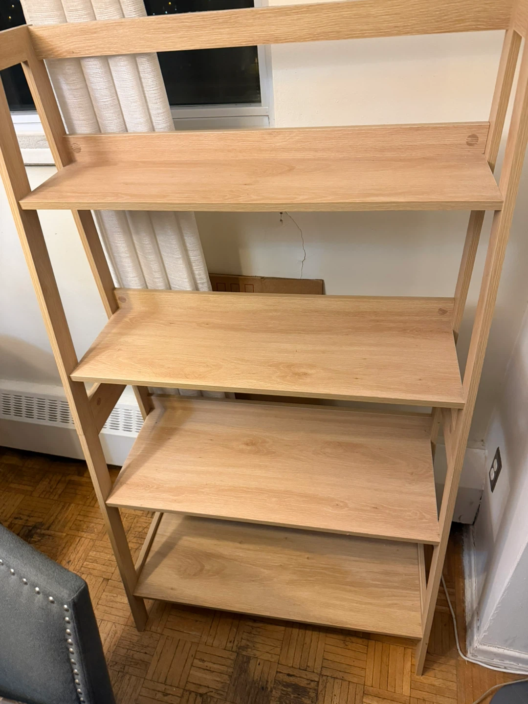 Ladder Bookshelf - Light Wood - photo 2