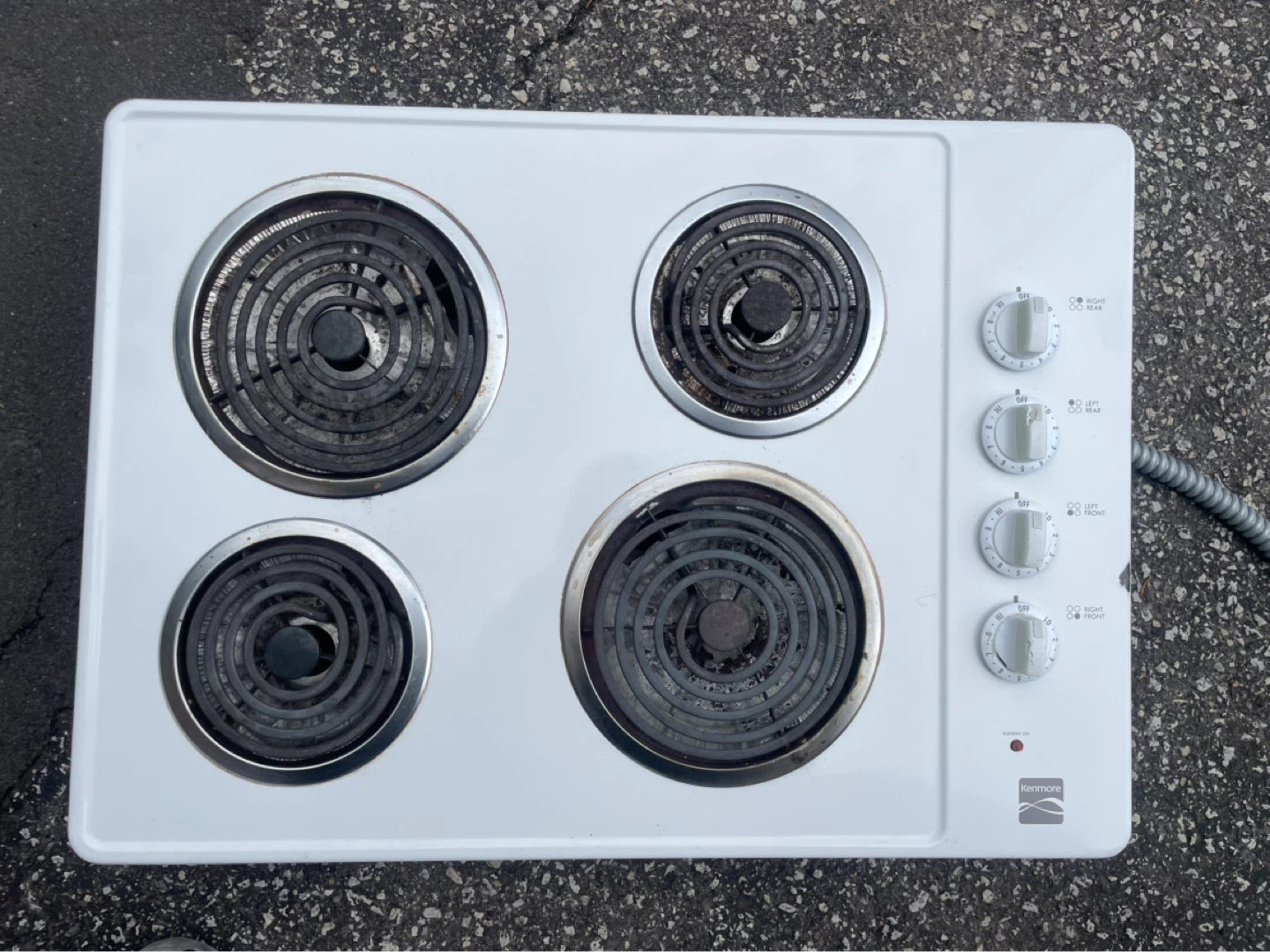 Stove cooktop