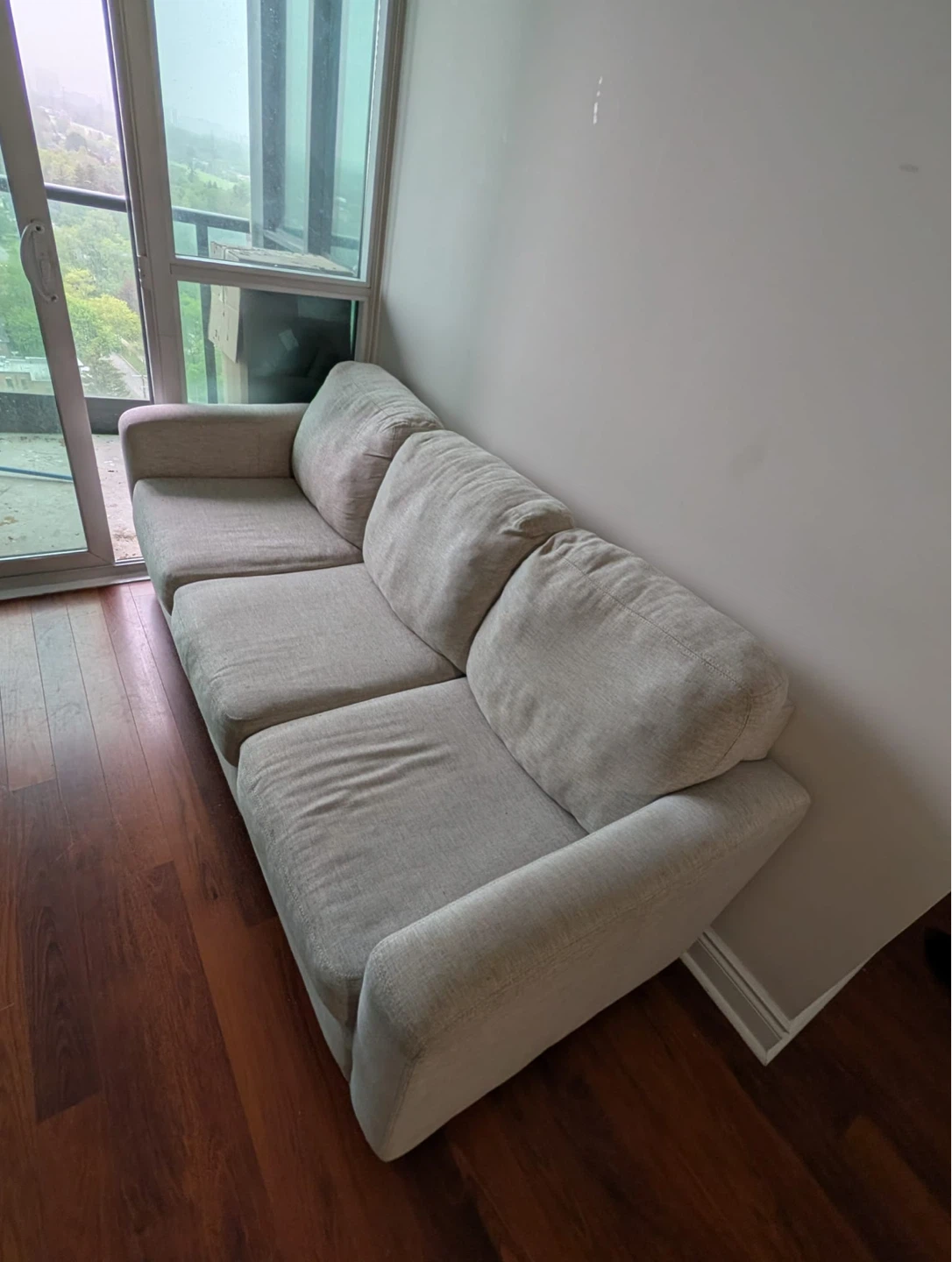 Cream 3-Seater Sofa