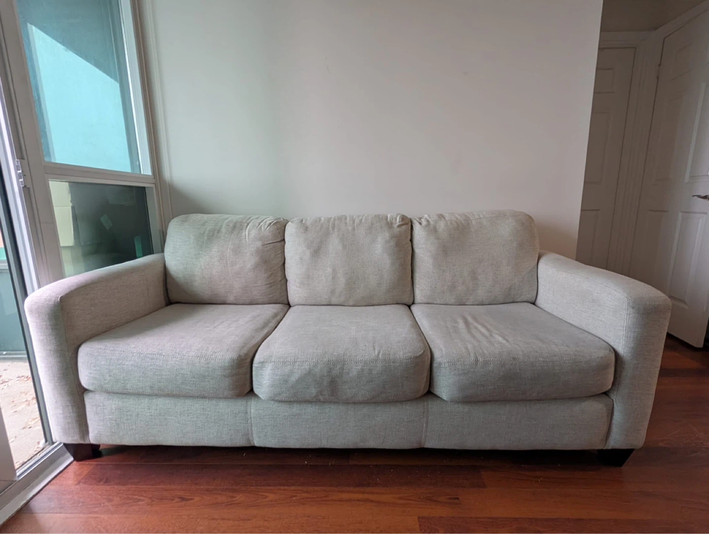 Cream 3-Seater Sofa - photo 2