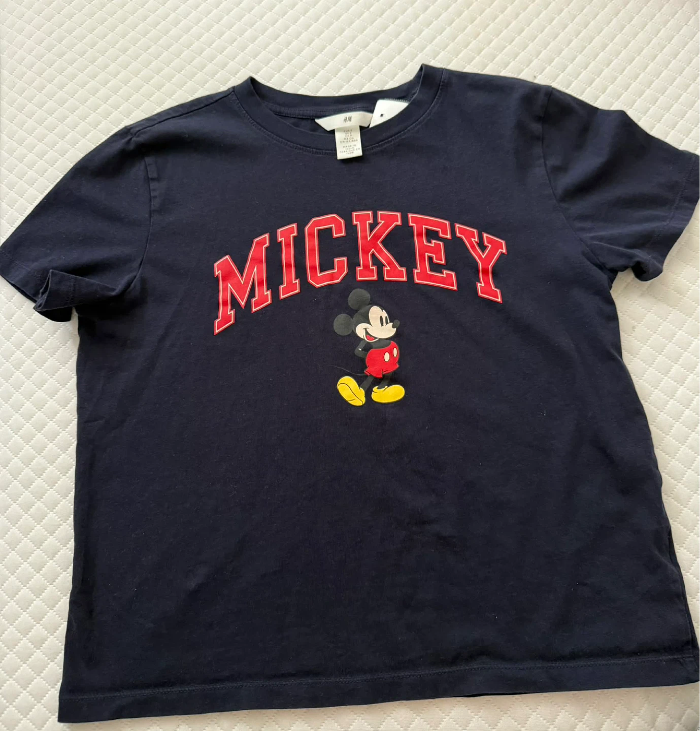 H&M Mickey Mouse T-Shirt Navy Blue Size S - photo 4