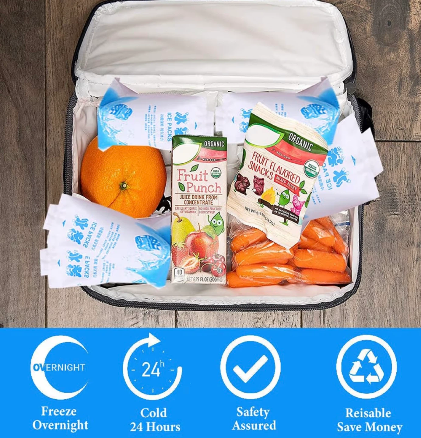 20 pcs reusable leakproof ice pack bags, - photo 2