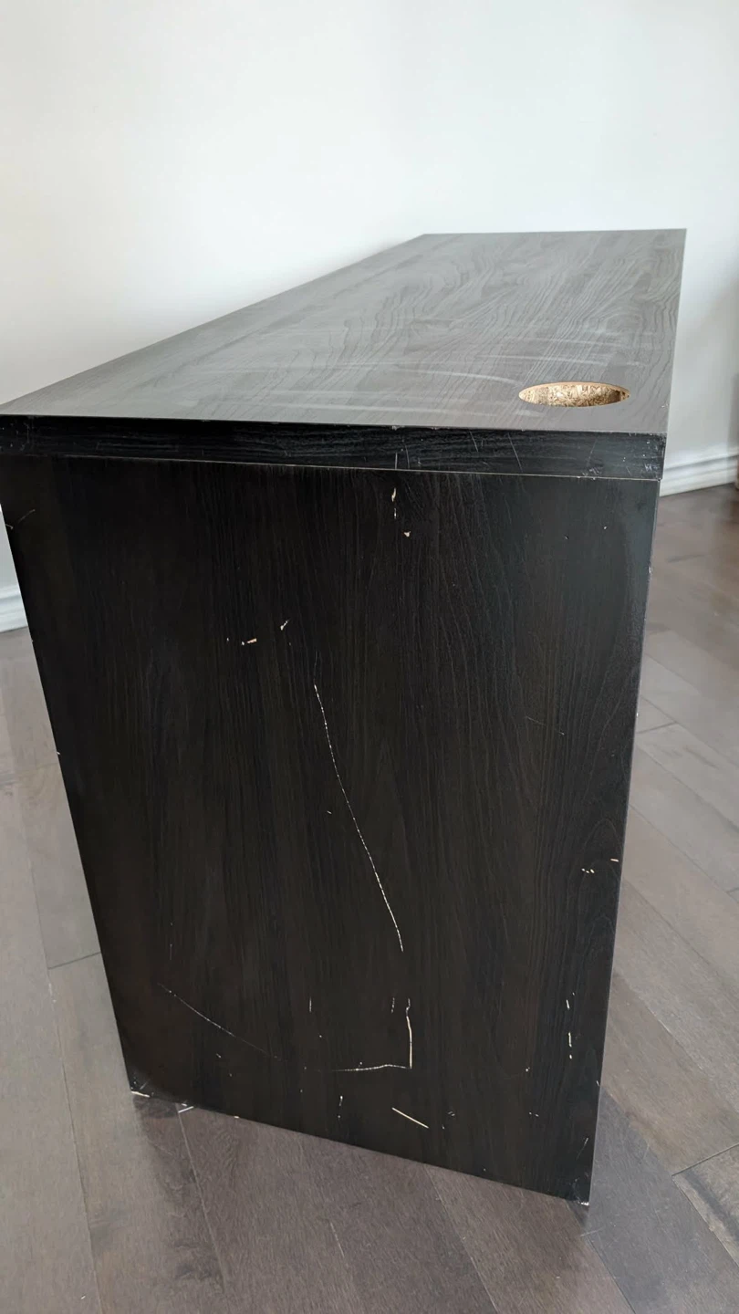 Black Two-Drawer Desk - photo 4