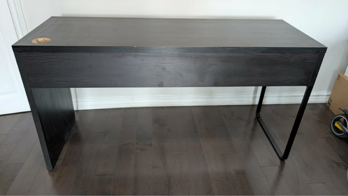Black Two-Drawer Desk - photo 3