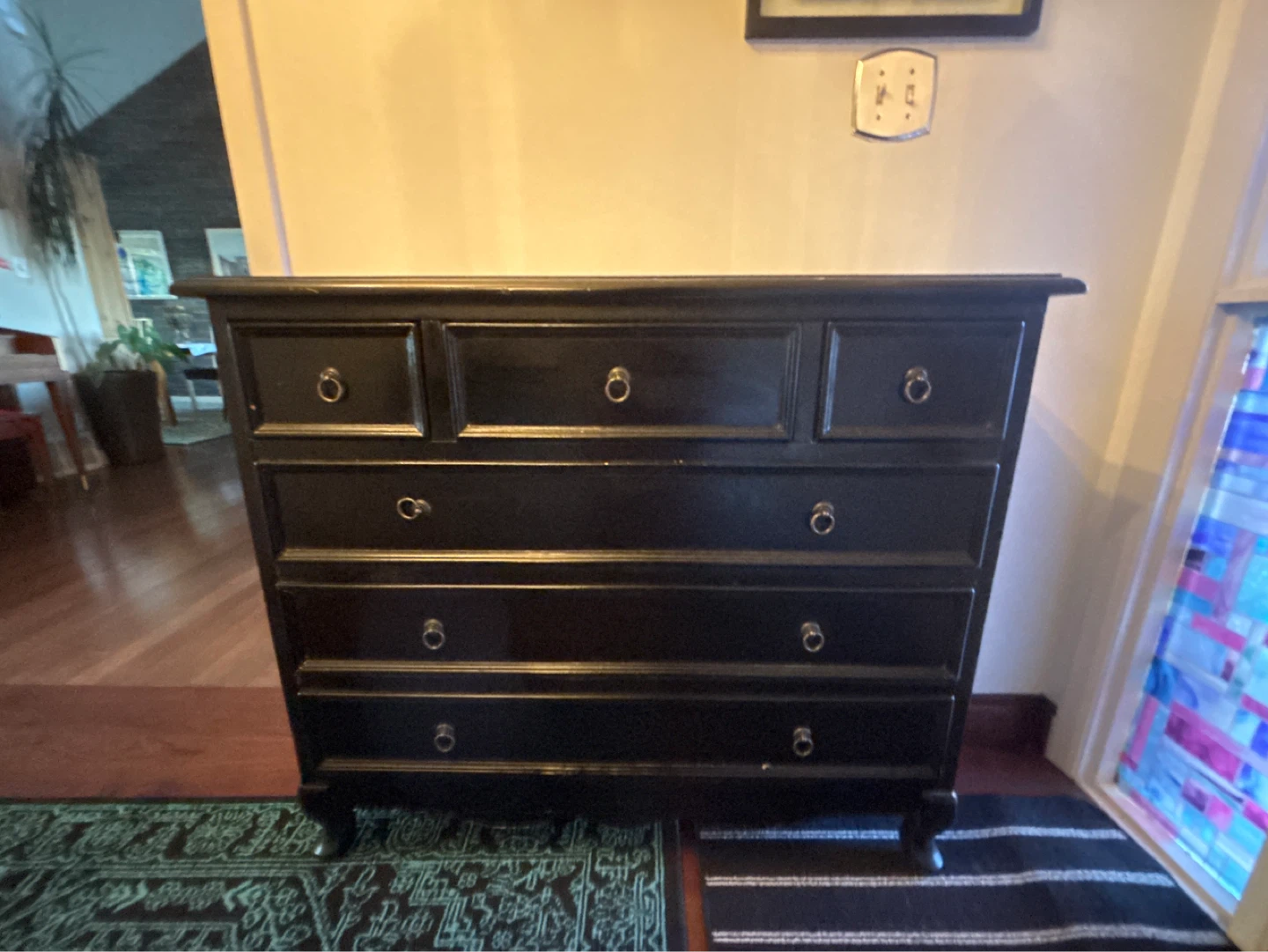 Black 6-Drawer Dresser - photo 2