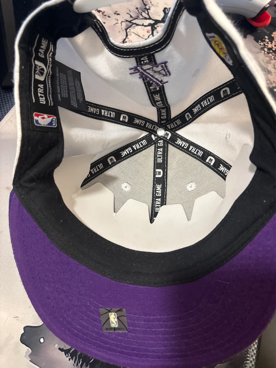 Los Angeles Lakers NBA Ultra Game White & Purple Snapback Hat - photo 3