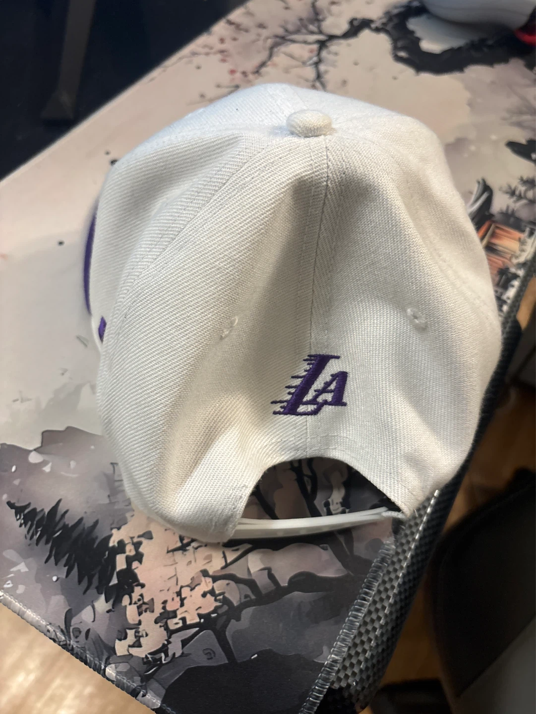 Los Angeles Lakers NBA Ultra Game White & Purple Snapback Hat - photo 2