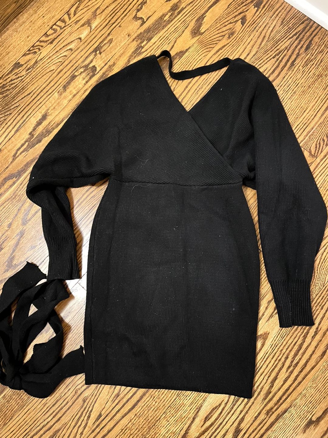 SAINTS + SECRETS Black Knit Dress - Size S - photo 2