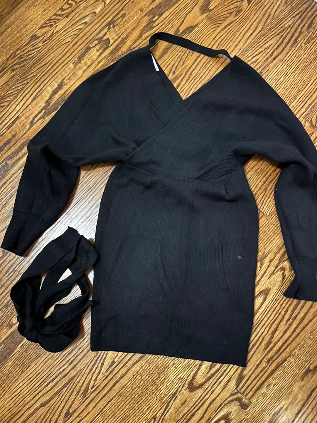 SAINTS + SECRETS Black Knit Dress - Size S