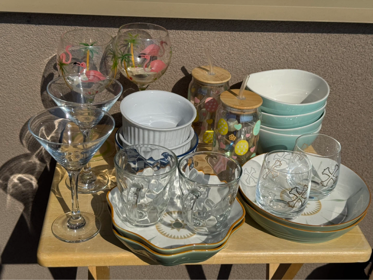 Assorted Glassware and Dishware Set