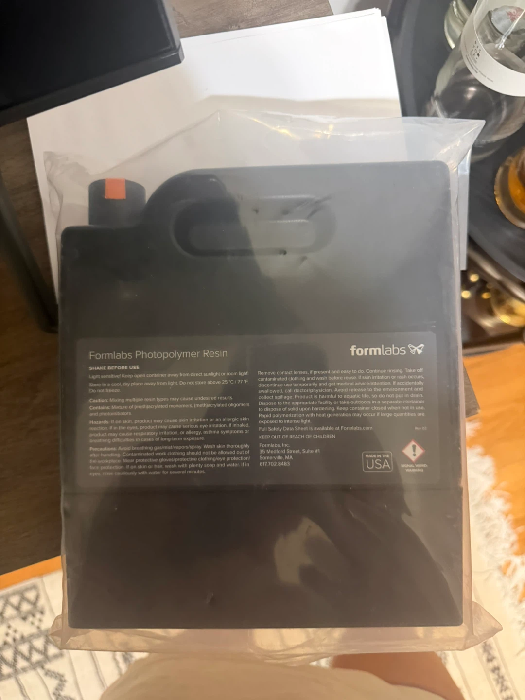 Formlabs Photopolymer Resin Clear 1L - photo 2