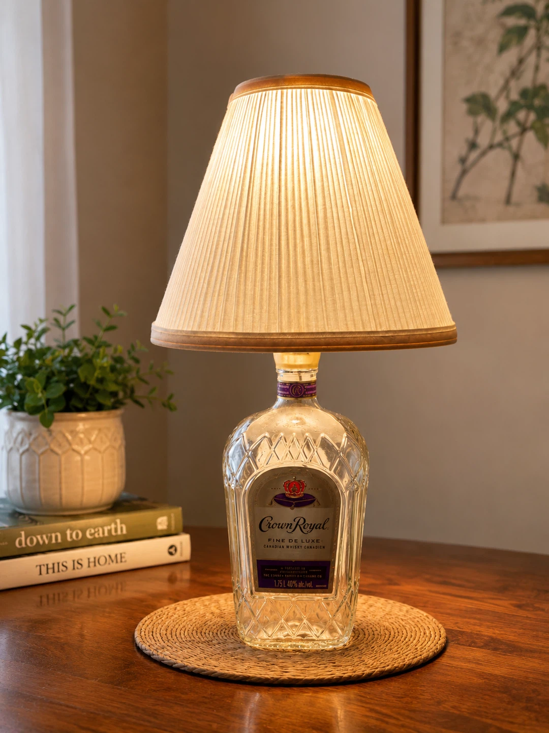 Crown Royal Canadian Whisky Bottle Lamp