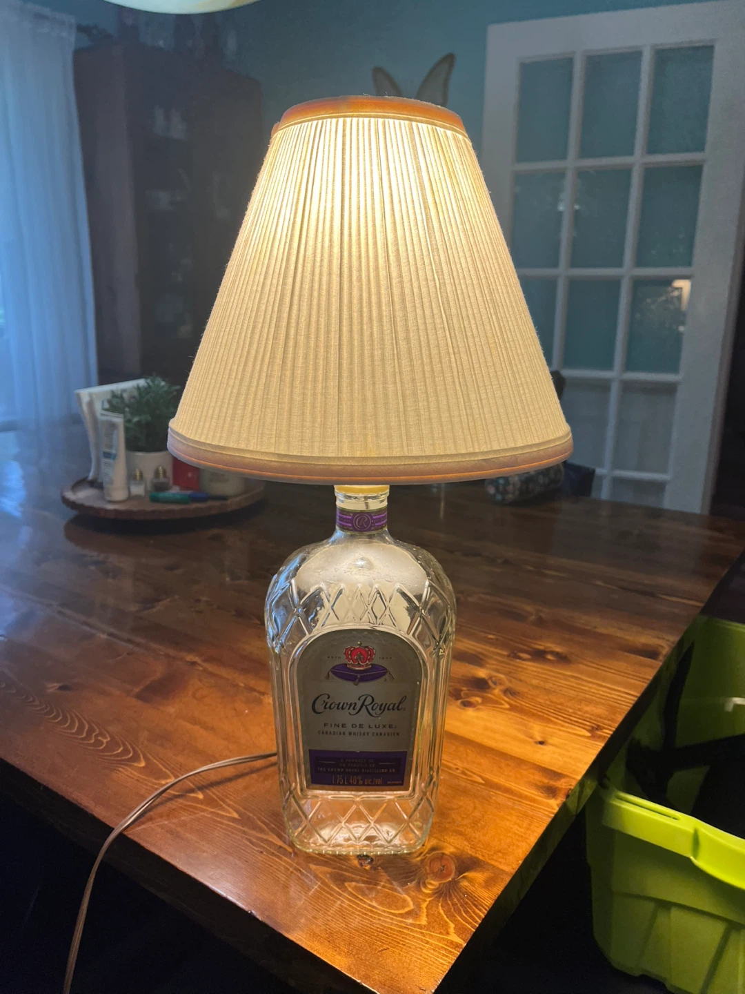 Crown Royal Canadian Whisky Bottle Lamp - photo 3