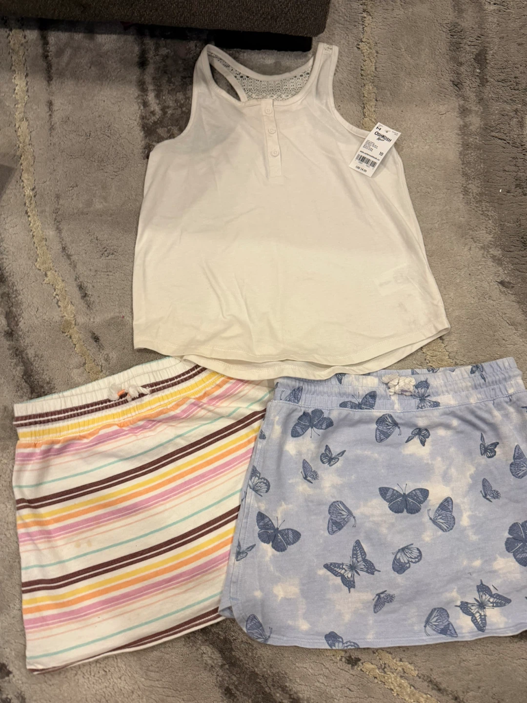 Size 10 girls Skorts and tank Oshkosh bundle