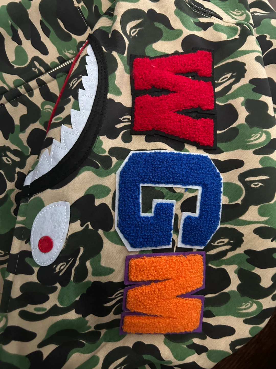 BAPE Full Zip Hoodie Camo Size M - photo 4