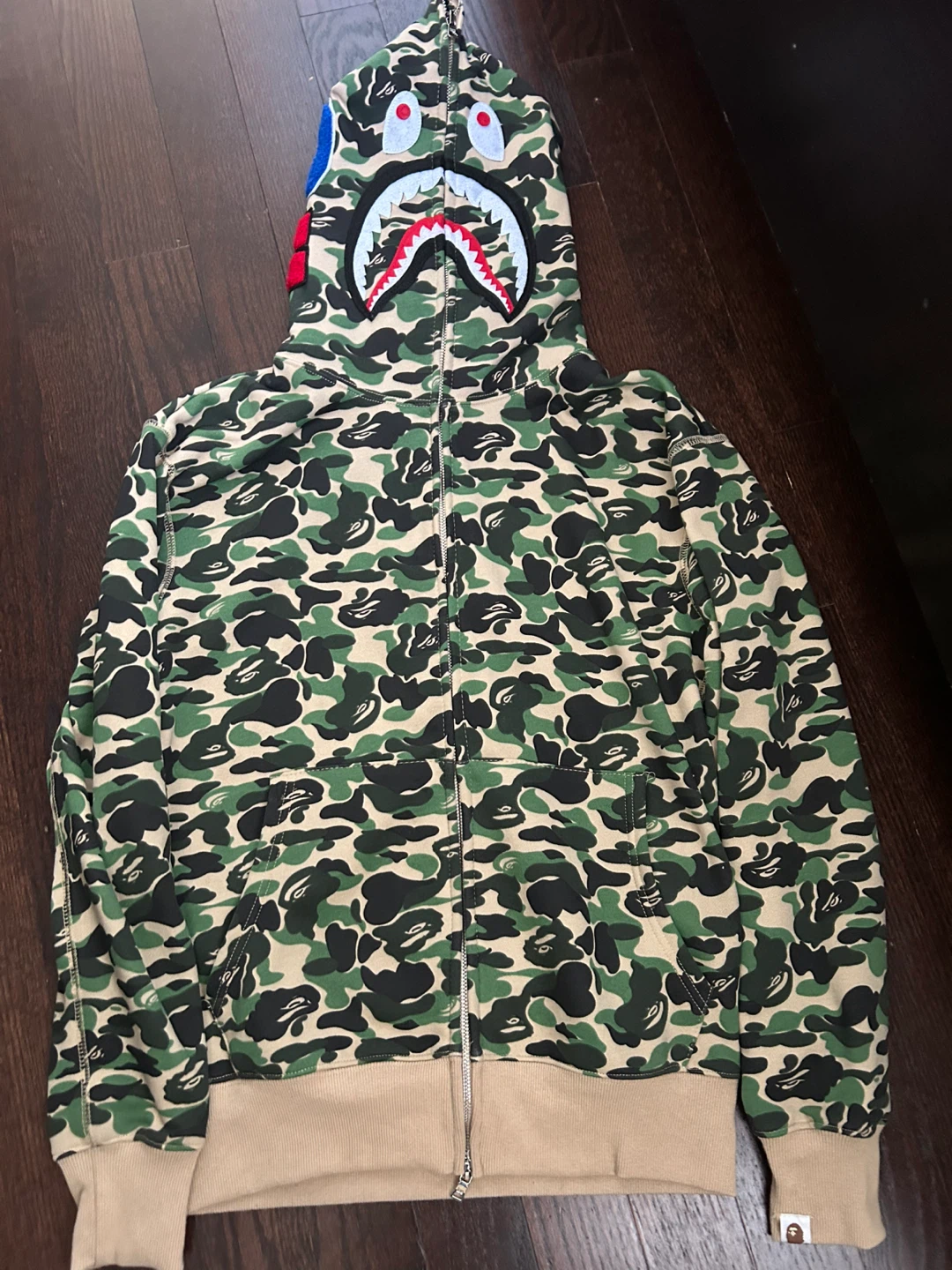 BAPE Full Zip Hoodie Camo Size M