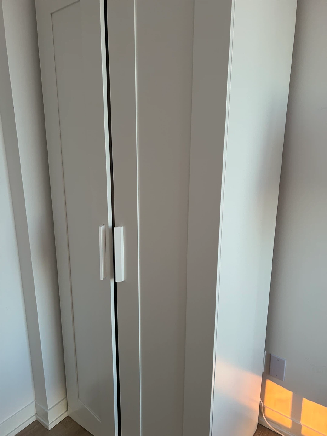 White Double Door Wardrobe - photo 2