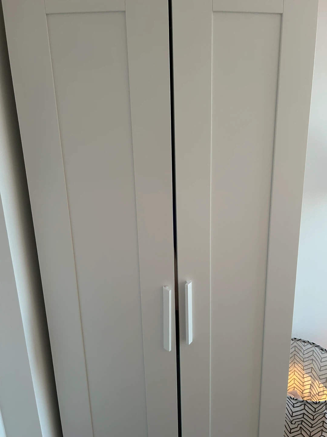 White Double Door Wardrobe