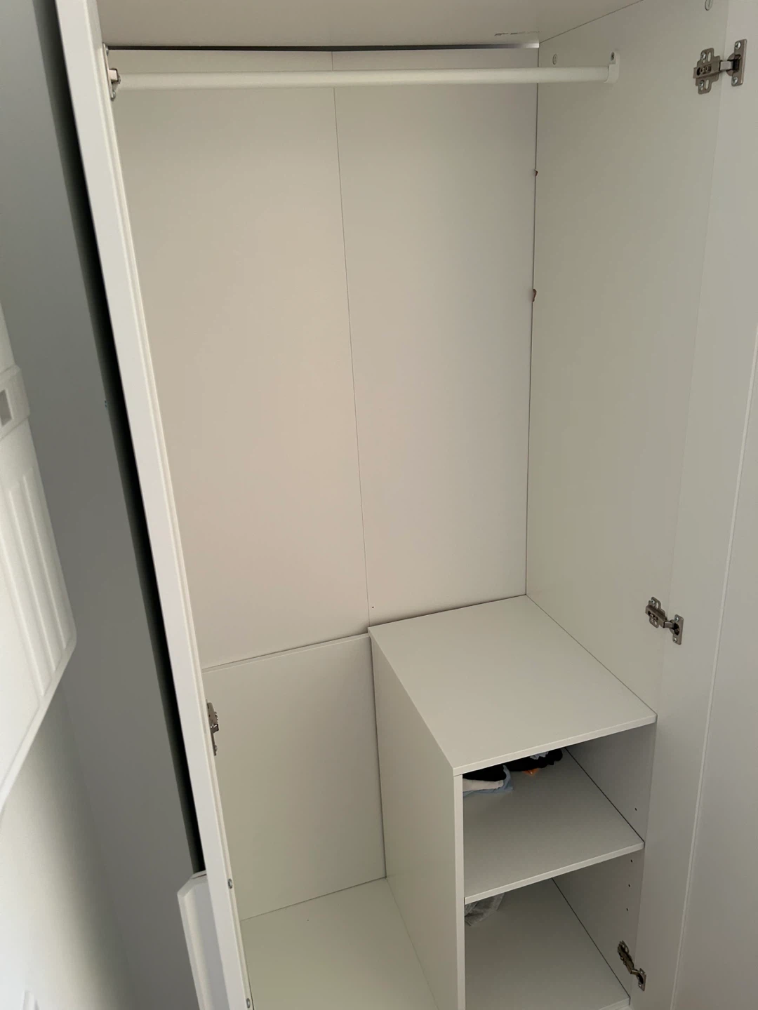 White Double Door Wardrobe - photo 4