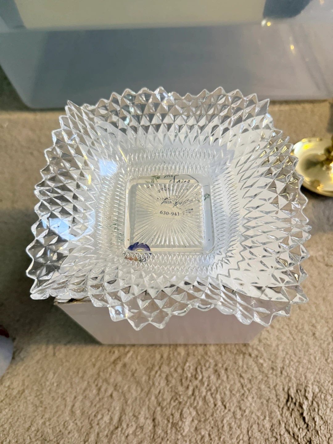 VTG Crystal Candy dish