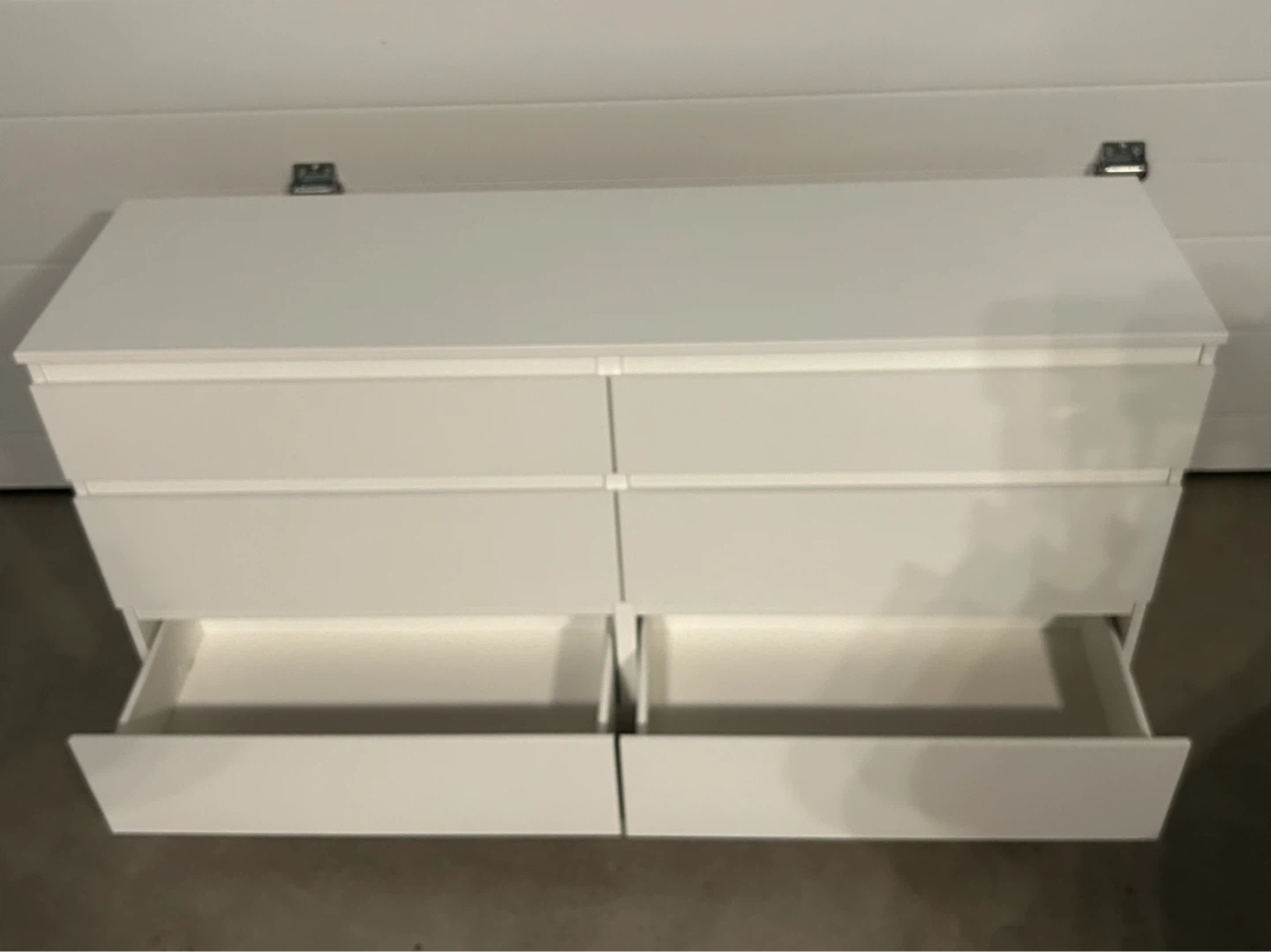 IKEA MALM long dresser white 6 drawers - photo 4