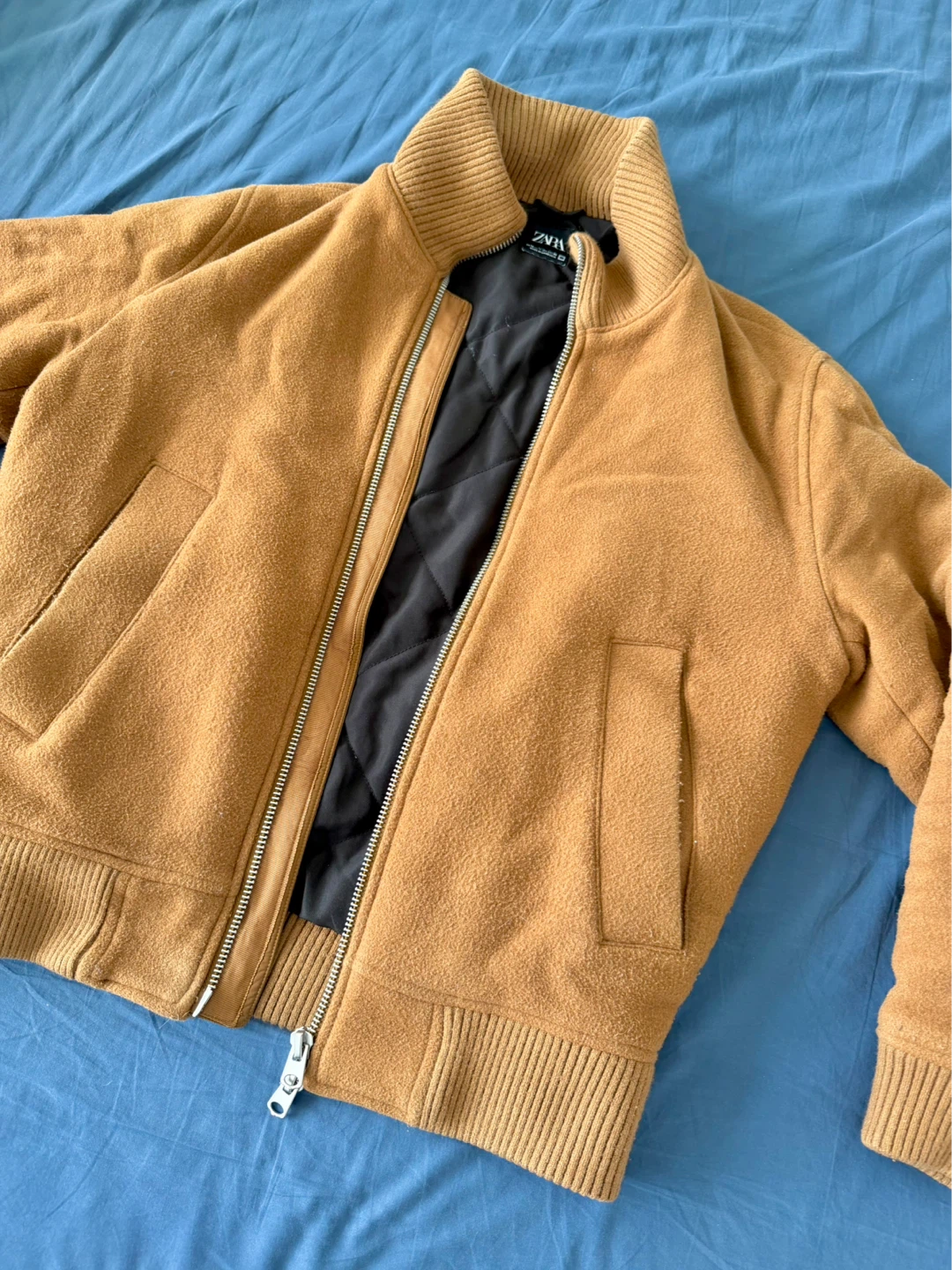 Zara Bomber Jacket - Camel