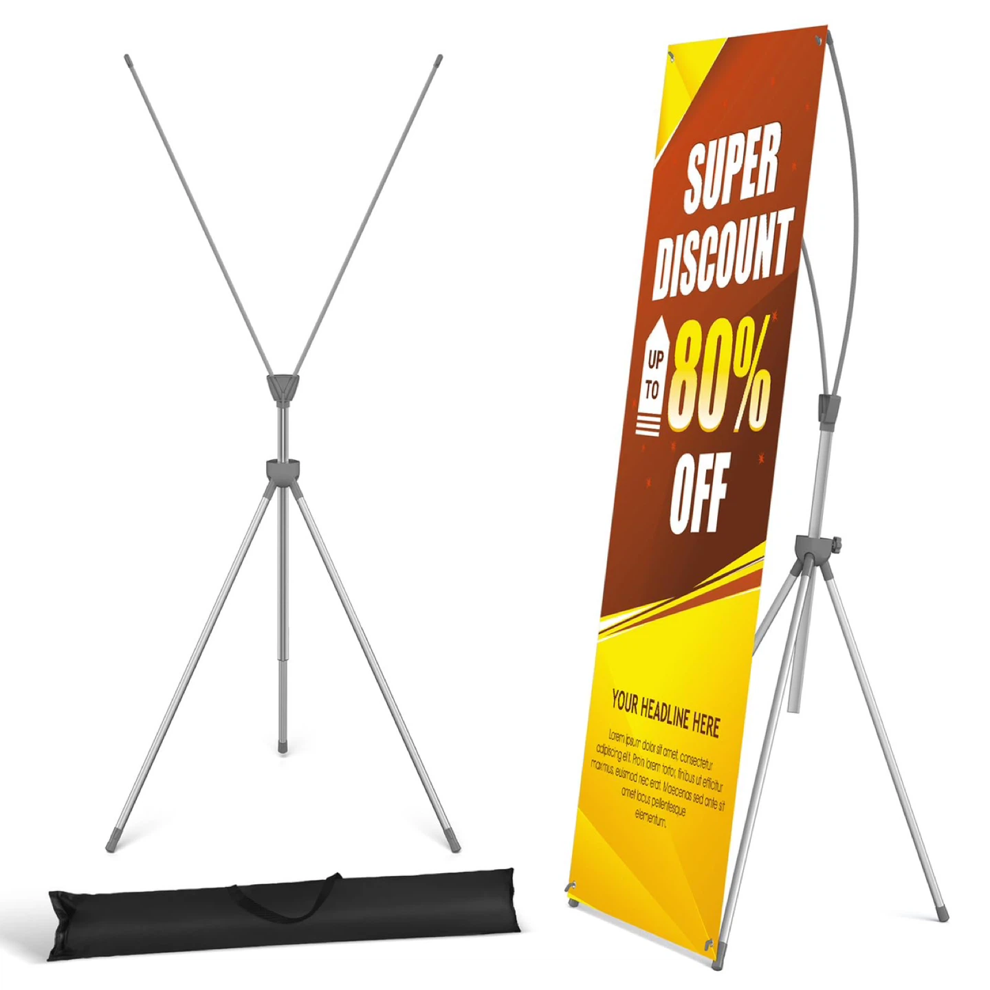 SunyesYoon Adjustable Tripod X Banner Stand