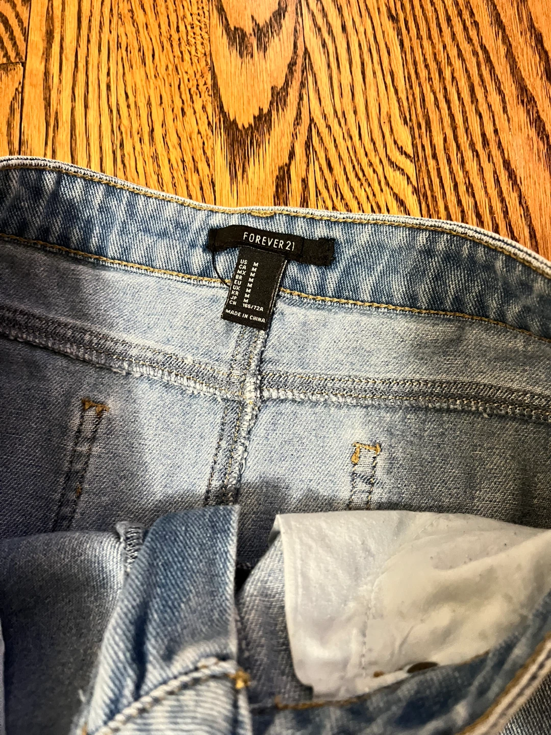 Forever 21 Denim Mini Skirt - Light Wash - photo 2