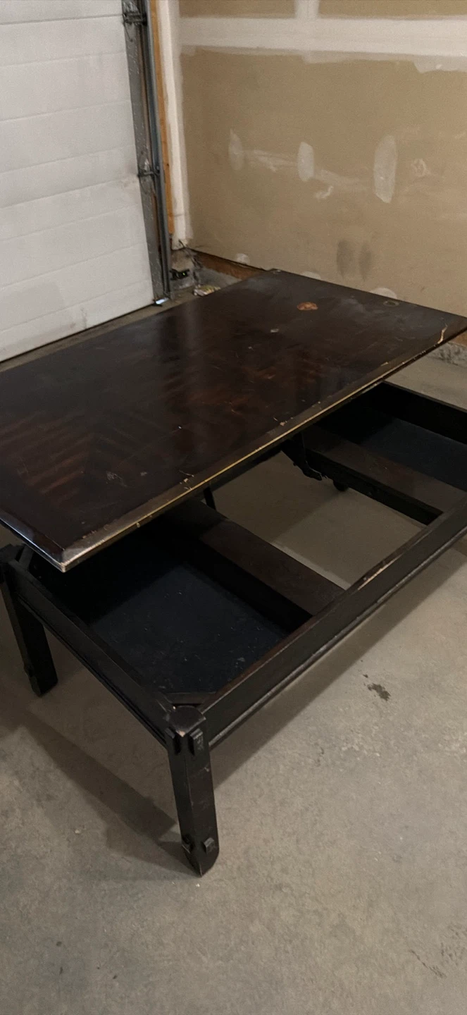 Dark Wood Coffee Table