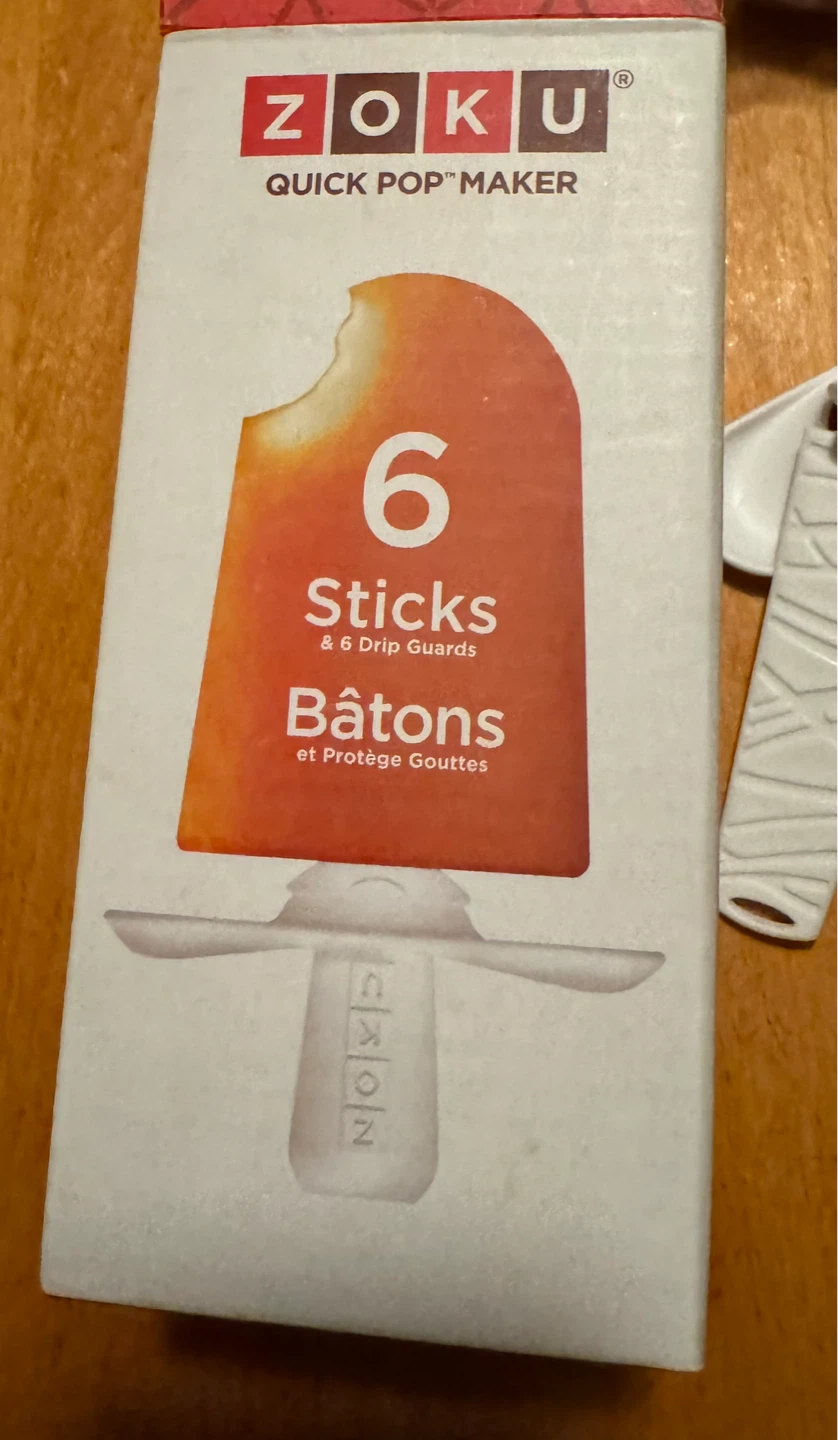ZOKU 6 sticks/ used with  quick pop maker, not included